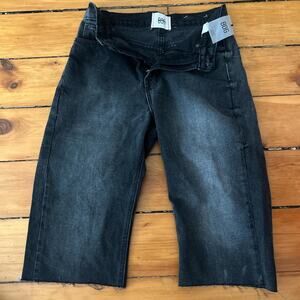 Bdg black wide leg jorts